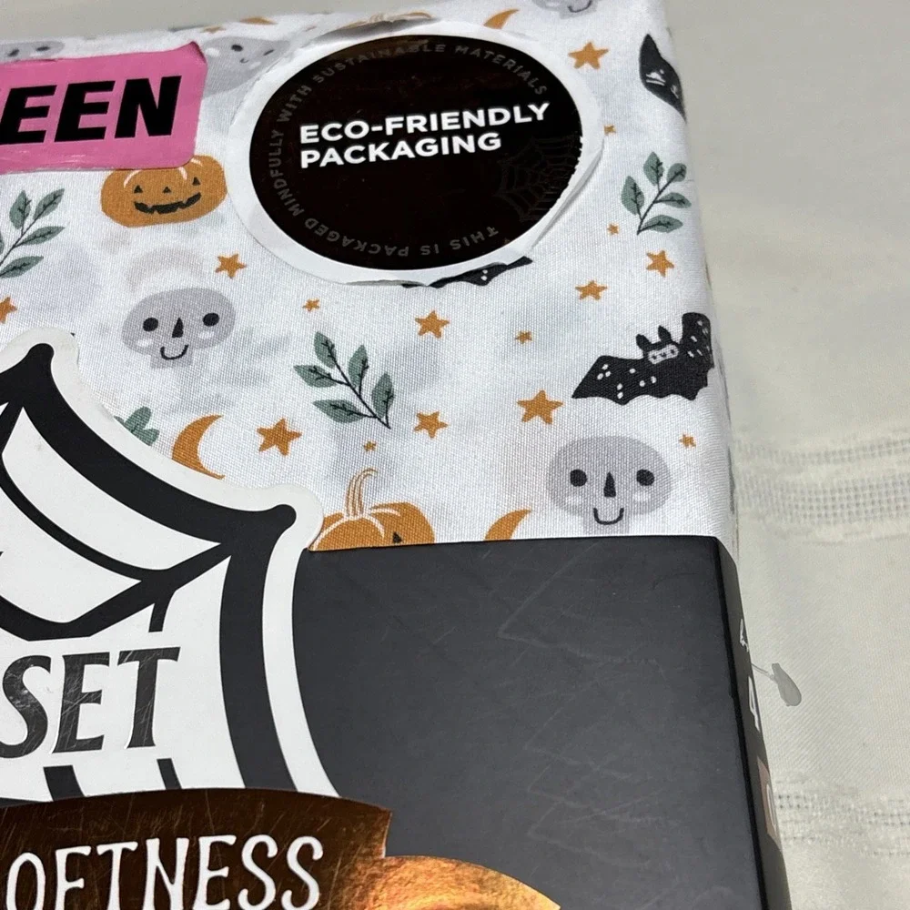 EnVogue Queen 4-Piece Halloween Sheet Set, Multicolor, OEKO-TEX Standard 100